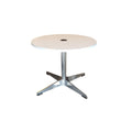 Coffee table, White Ø 600m Charging point