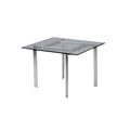 Glass table, L:600 W600 H 470