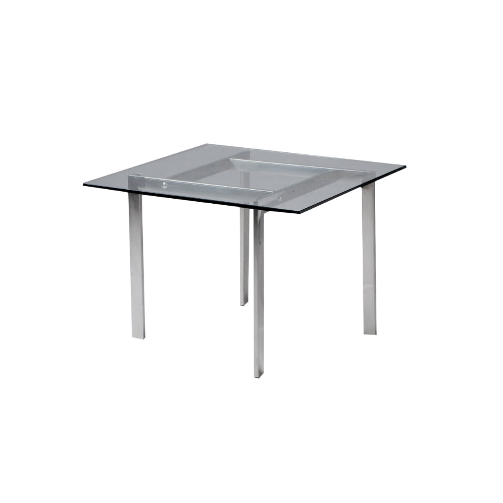 Glass table, L:600 W600 H 470