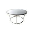 Glass table Ø-80 cm