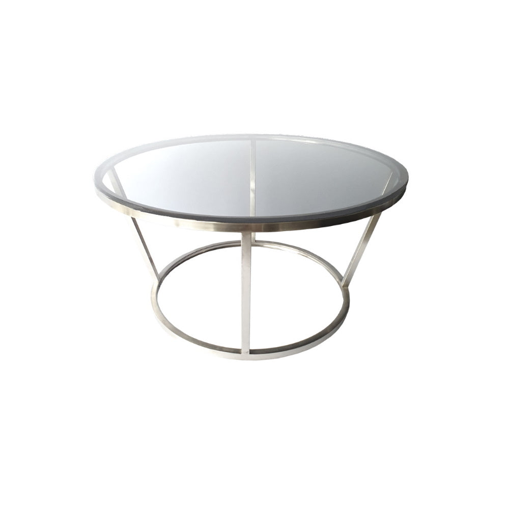 Glass table Ø-80 cm