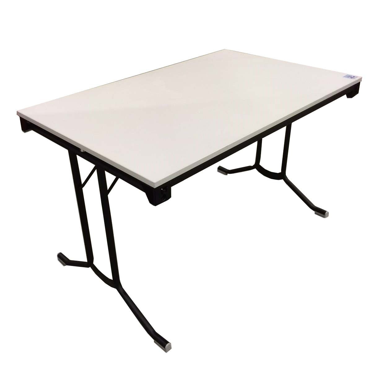 Bord, Hvitt 75 x 120 cm, sammenleggbart