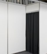 Entrance with curtains black/gray