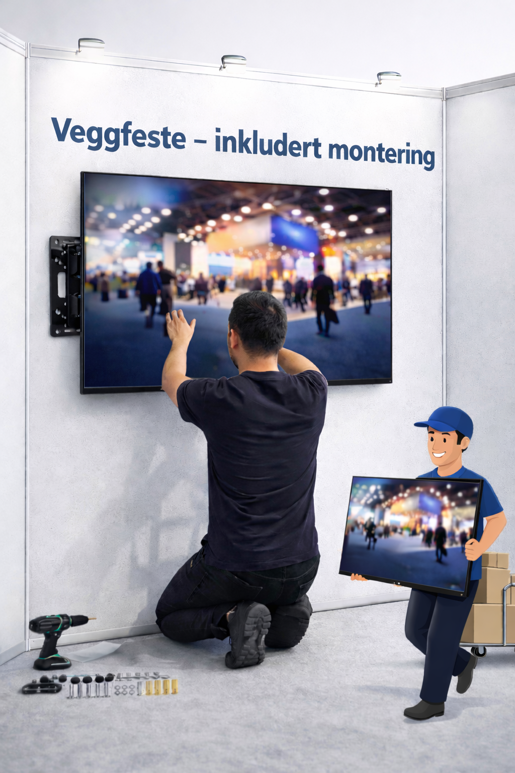 Veggbrakett for TV